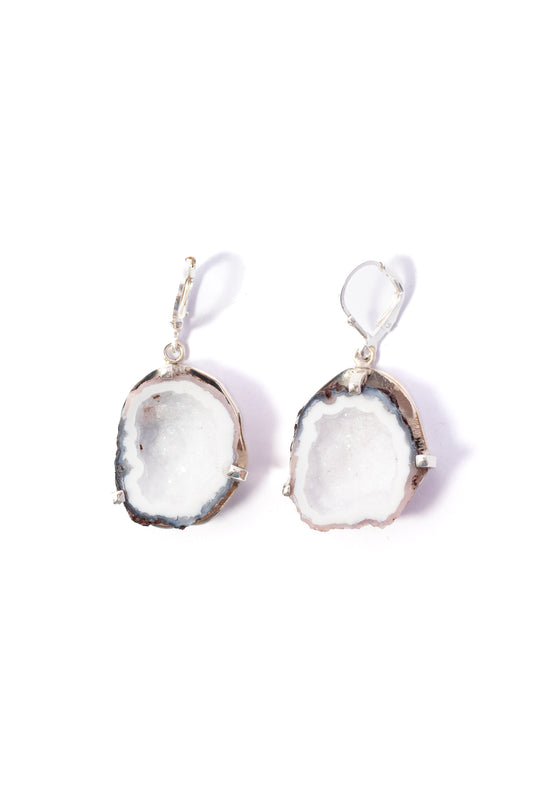 Arete de Plata con Geoda