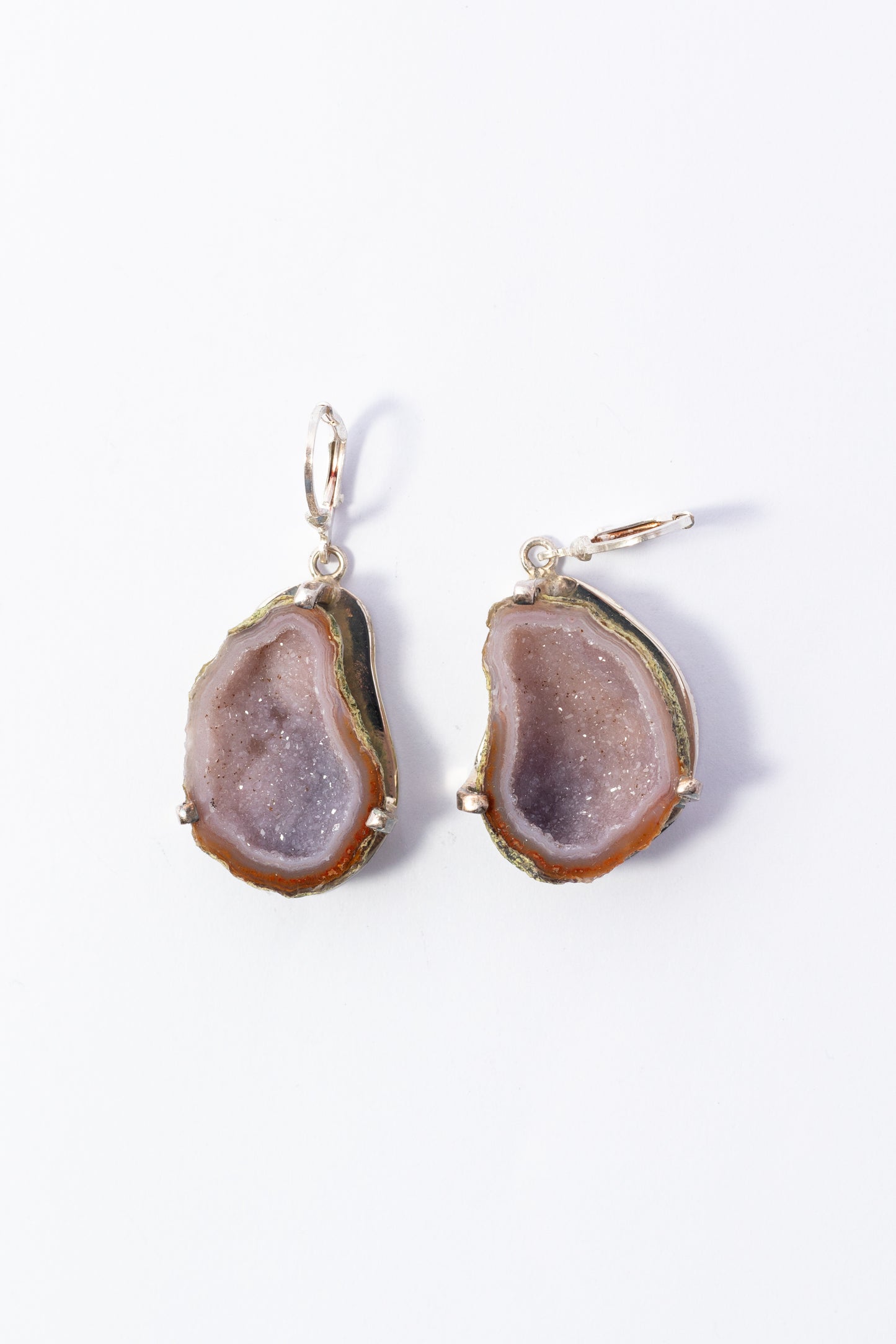 Arete de Plata con Geoda