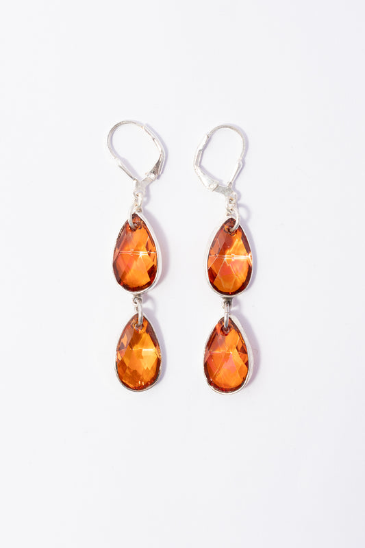 Arete de Plata con Swarovski