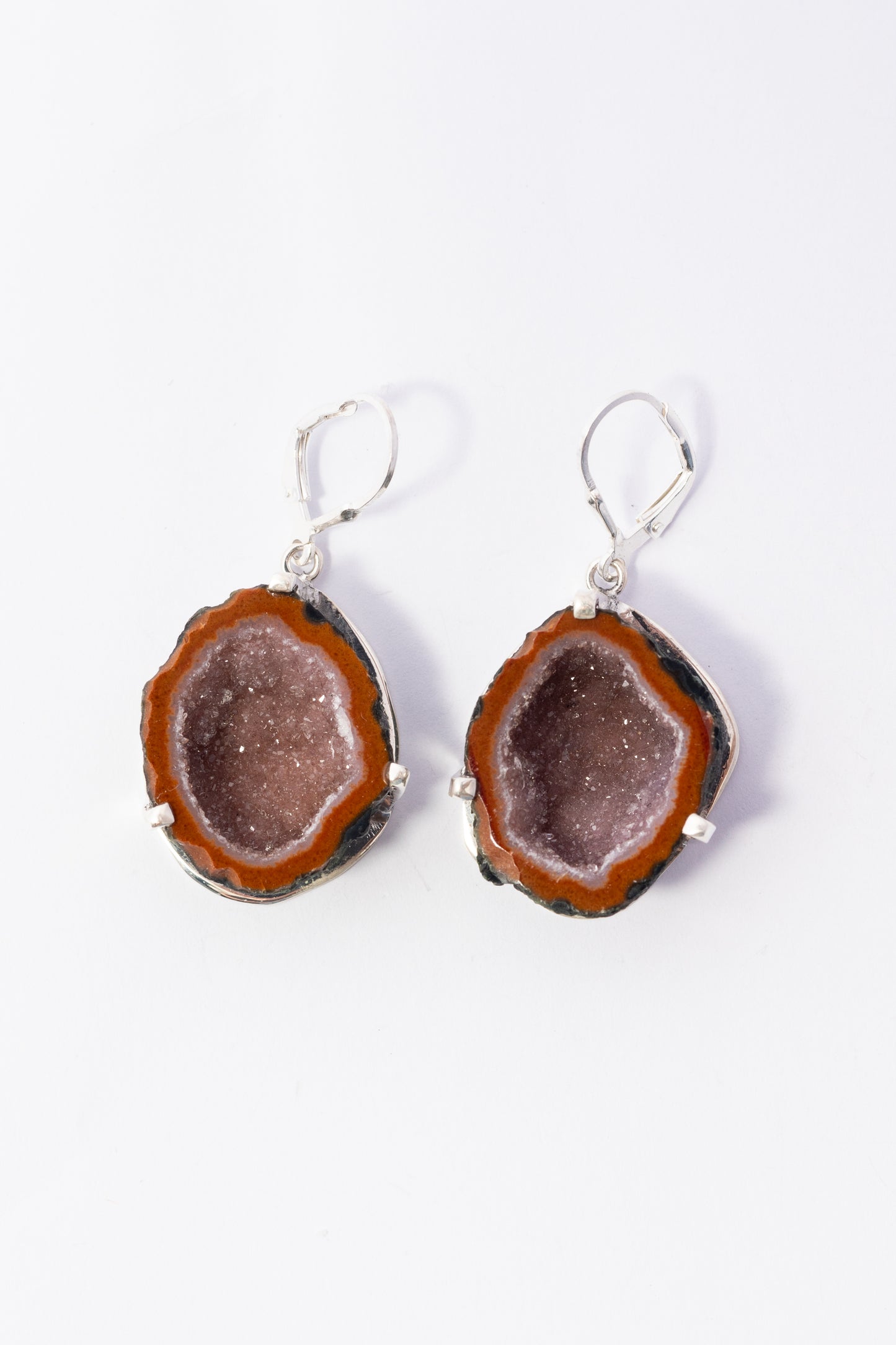 Arete de Plata con Geoda