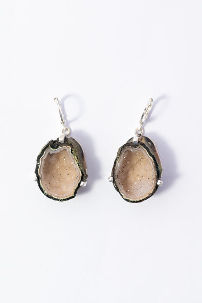Arete de Plata con Geoda