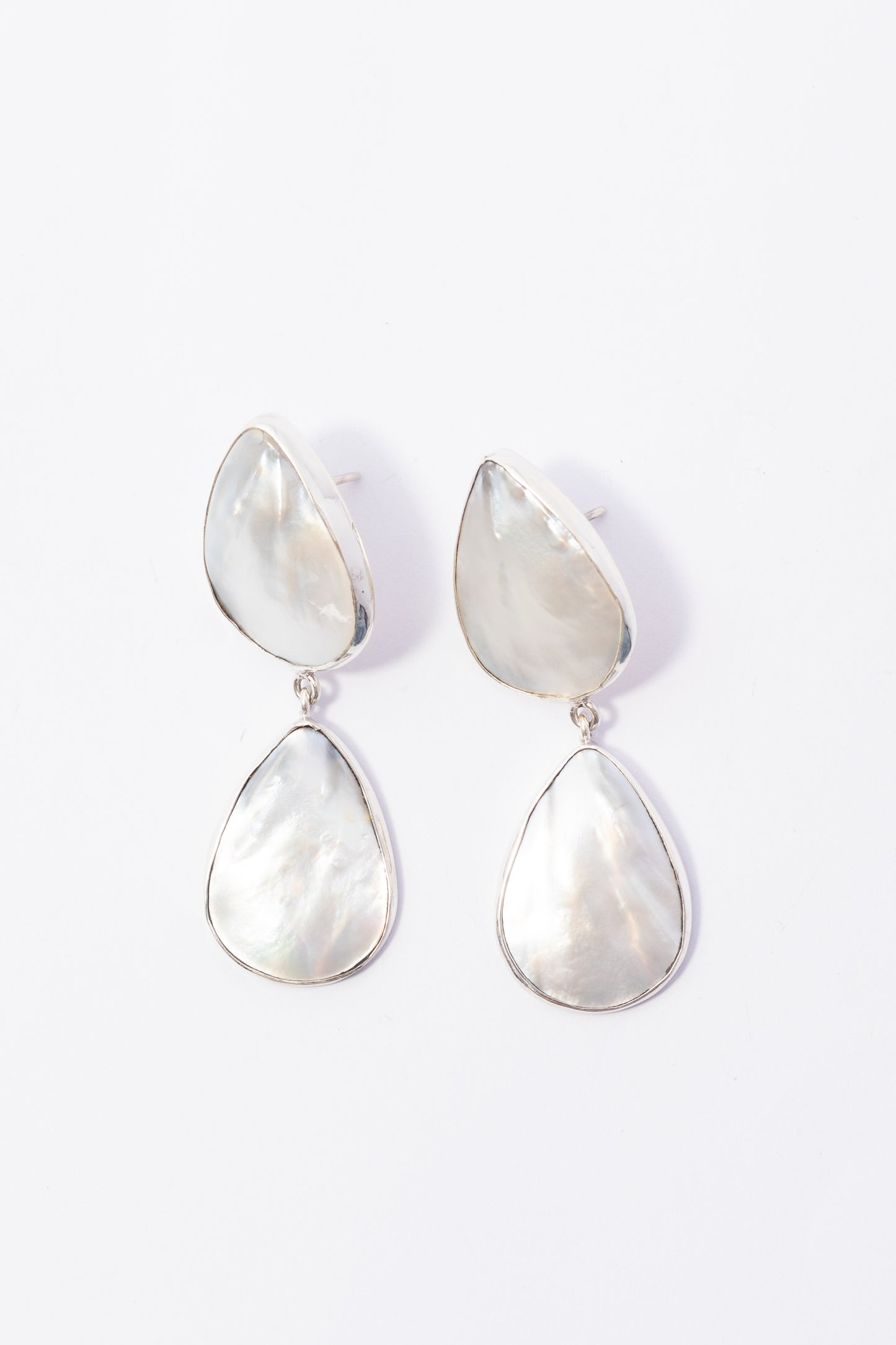 Arete de Plata con Madre Perla