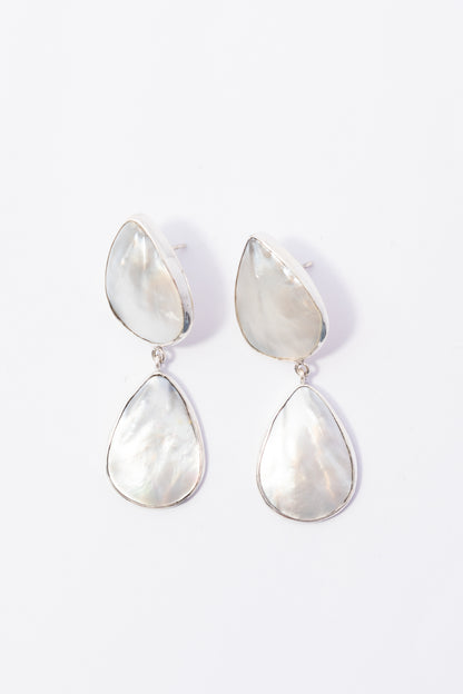 Arete de Plata con Madre Perla
