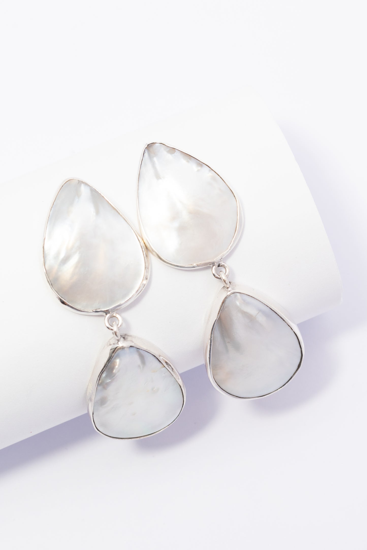 Arete de Plata con Madre Perla