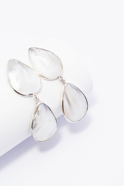 Arete de Plata con Madre Perla