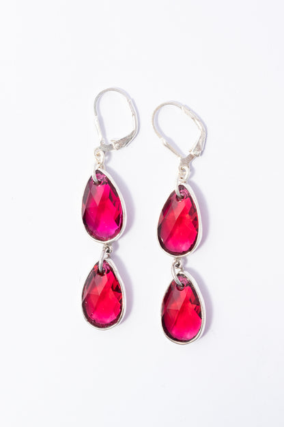 Arete de Plata con Swarovski