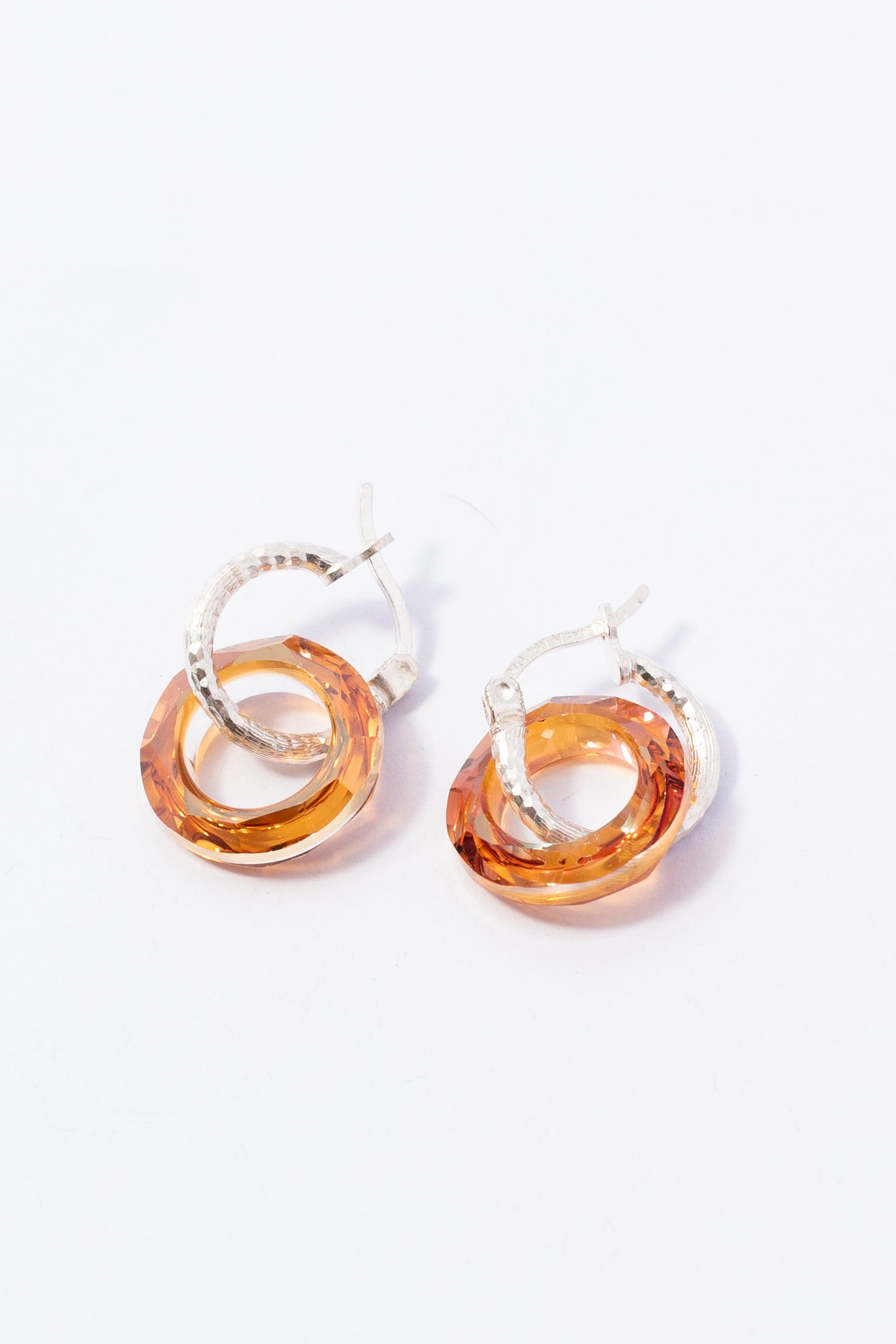 Arete de Plata con Swarovski