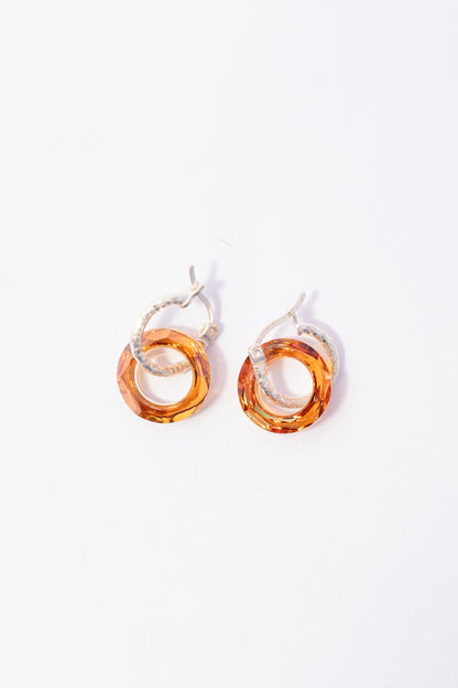 Arete de Plata con Swarovski