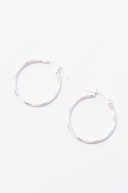 Arracada de Plata Escarchado