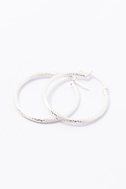 Arracada de Plata Escarchado