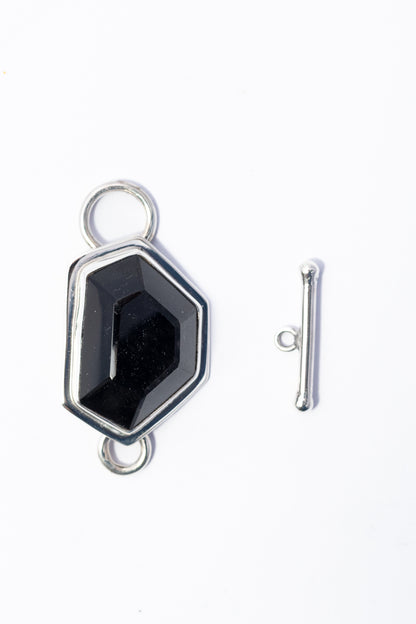 Broche de Plata con Obsidiana