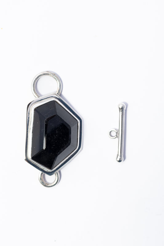 Broche de Plata con Obsidiana