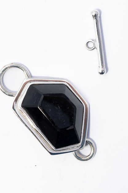 Broche de Plata con Obsidiana