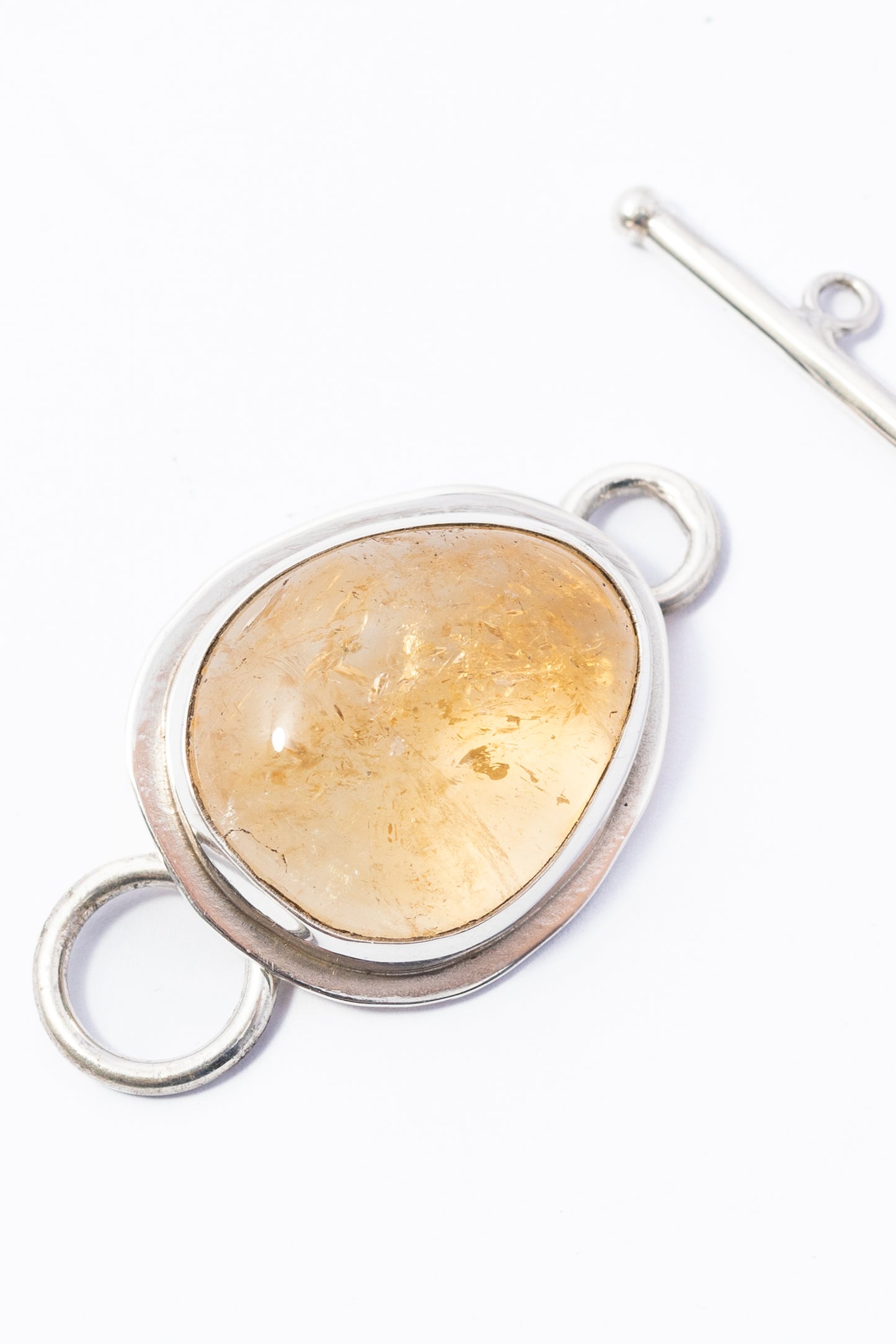 Broche de Plata con Citrina