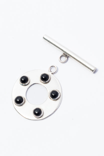 Broche de Plata con Ónix