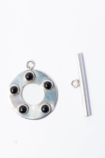 Broche de Plata con Ónix