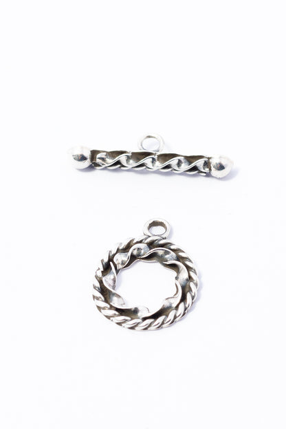 Broche de Plata Escarchada