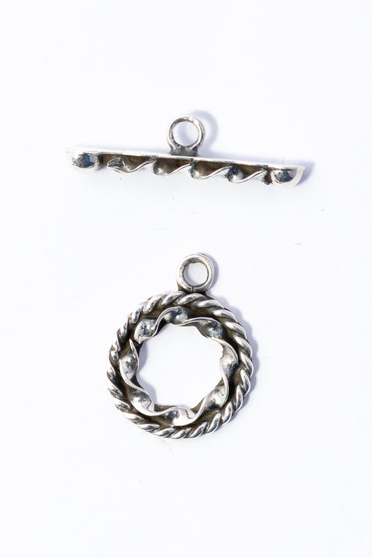 Broche de Plata Escarchada