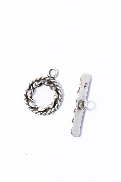 Broche de Plata Escarchada
