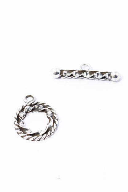 Broche de Plata Escarchada