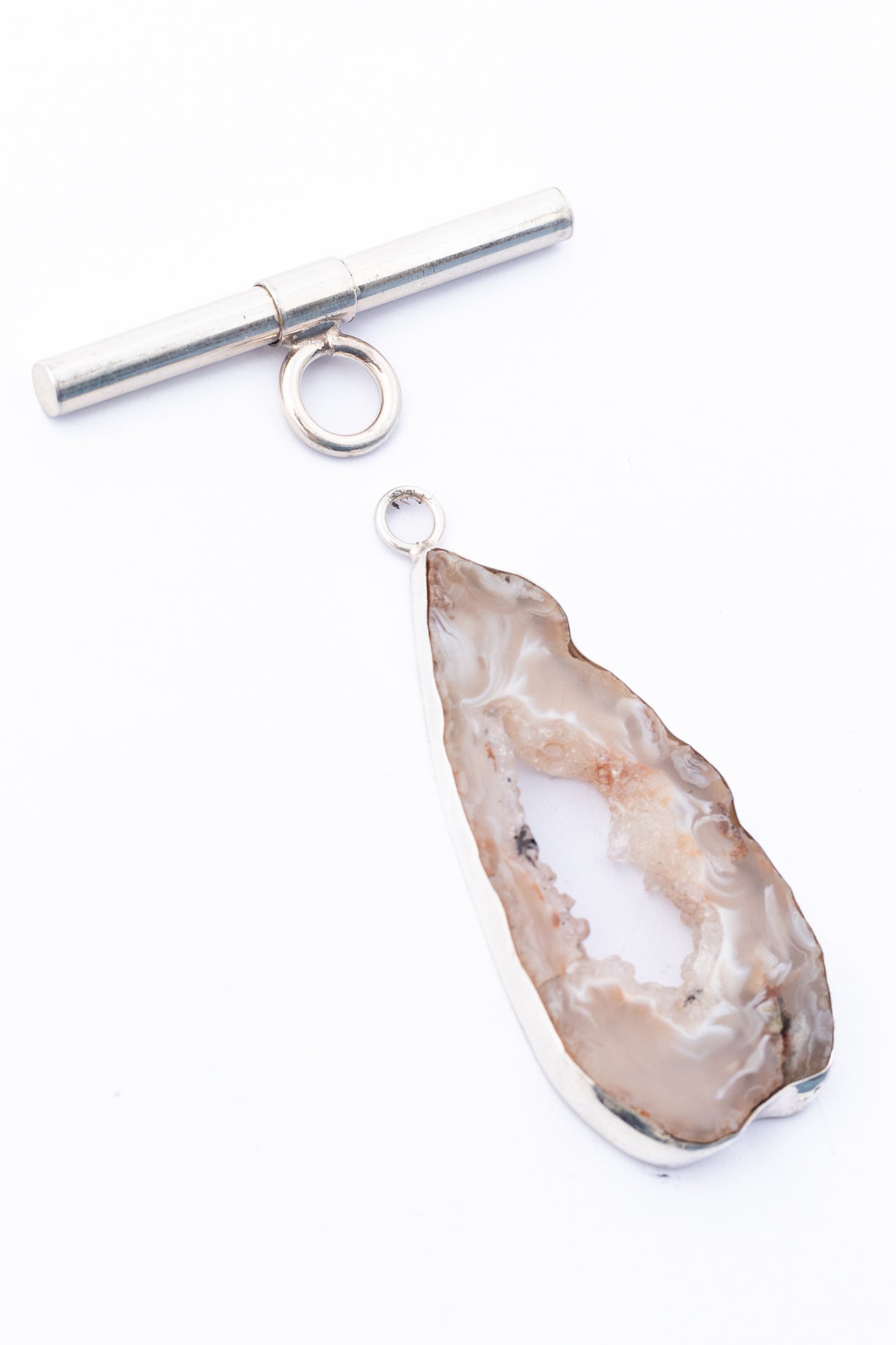 Broche de Plata con Geoda de Ágata