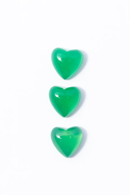 Cabujón de Agata Verde Corazón