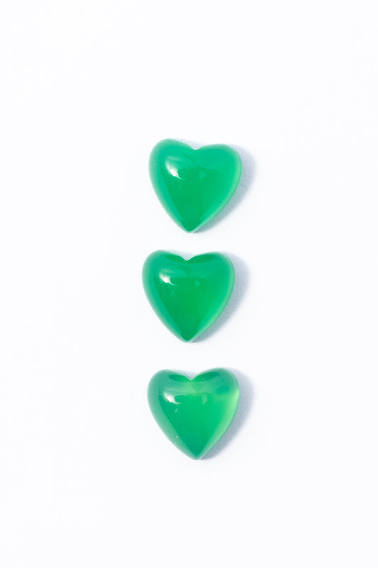 Cabujón de Agata Verde Corazón