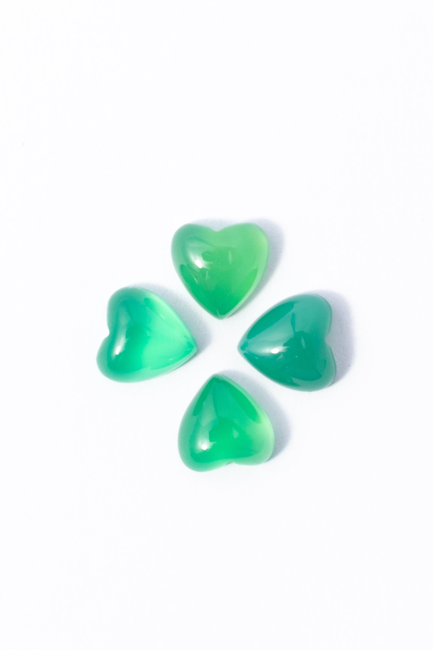 Cabujón de Agata Verde Corazón