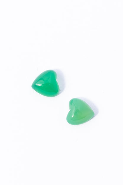 Cabujón de Agata Verde Corazón