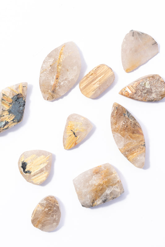 Cabujón de Cuarzo Rutilado