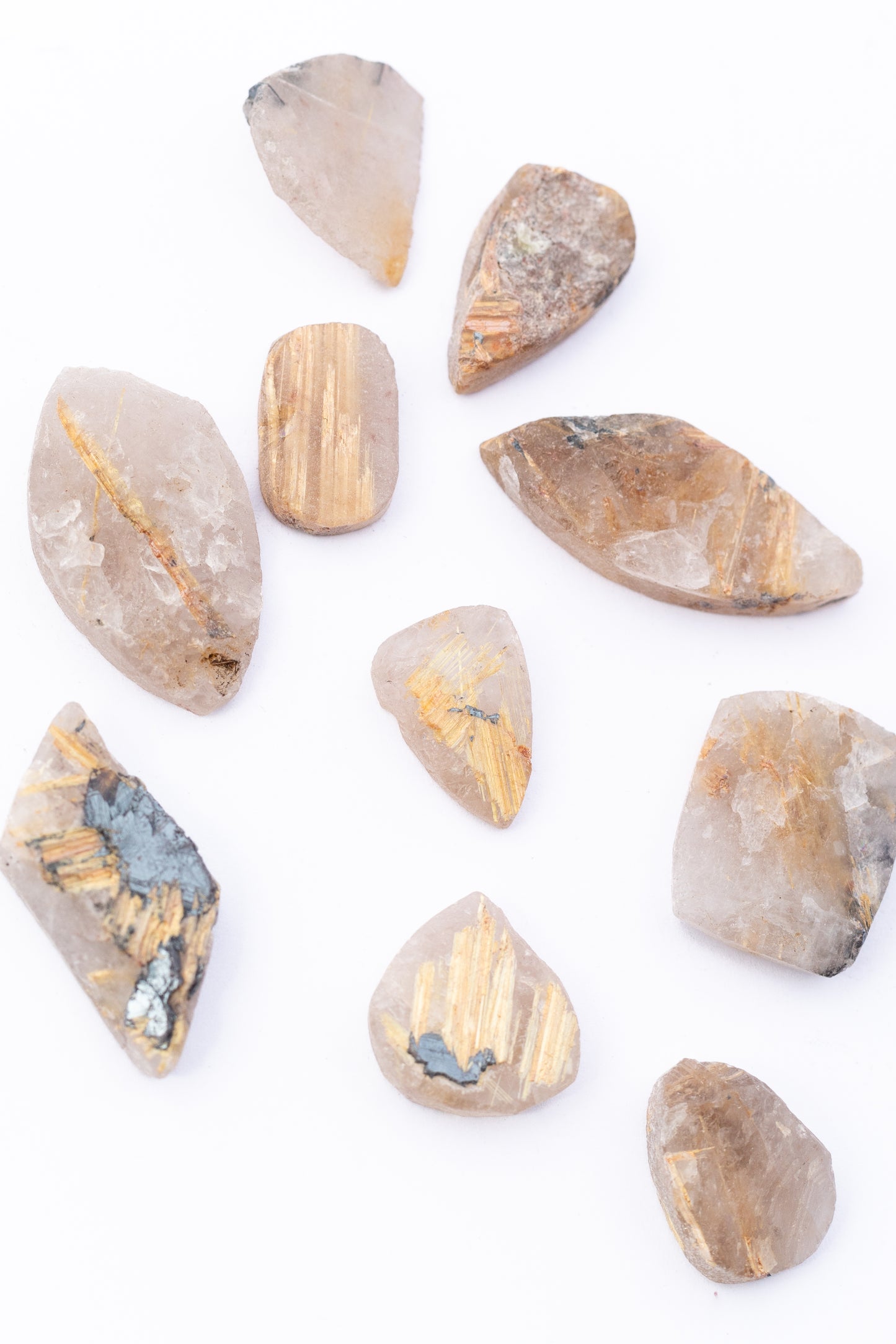 Cabujón de Cuarzo Rutilado