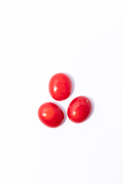Cabujón de Coral Oval