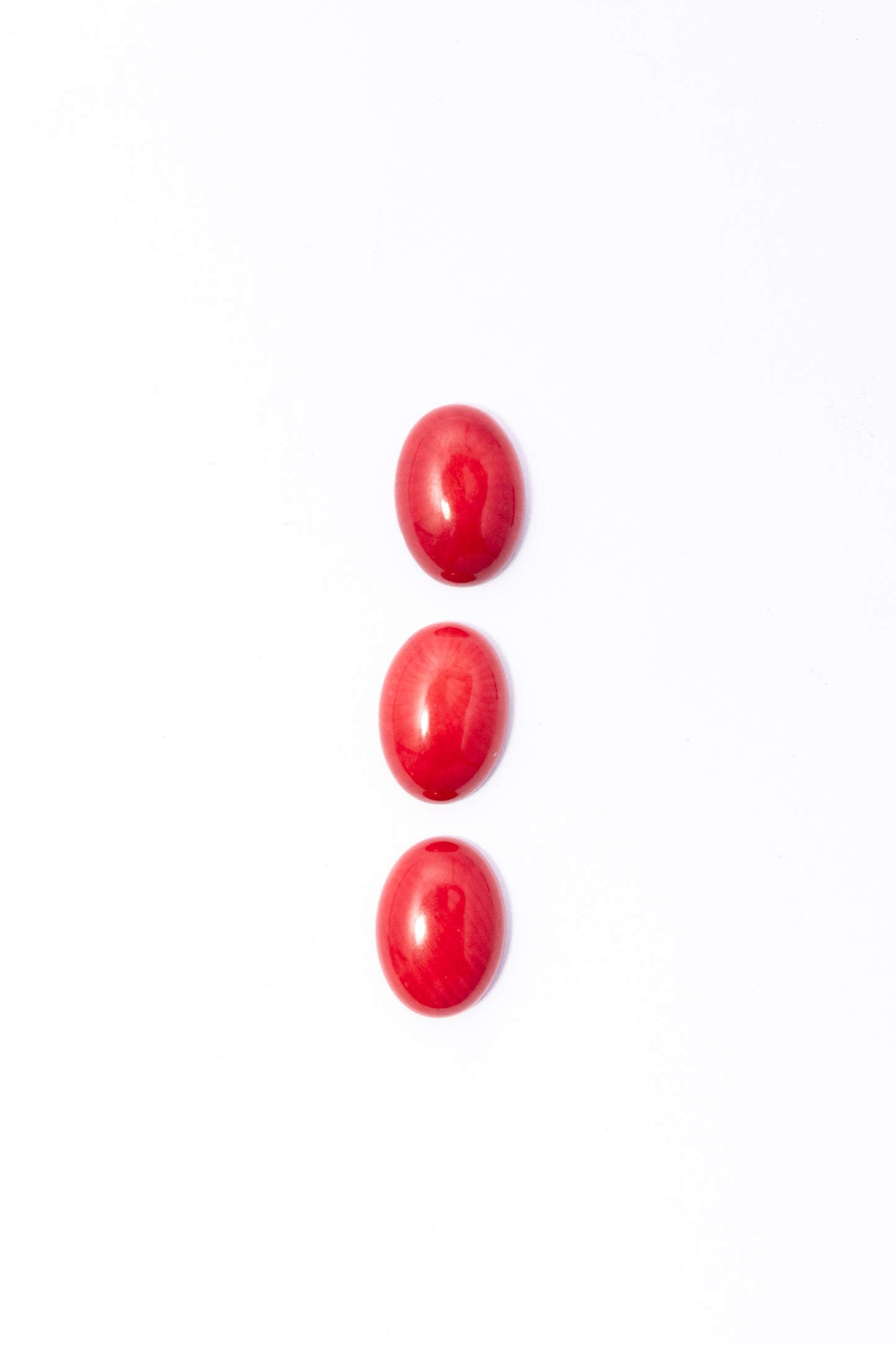 Cabujón de Coral Oval