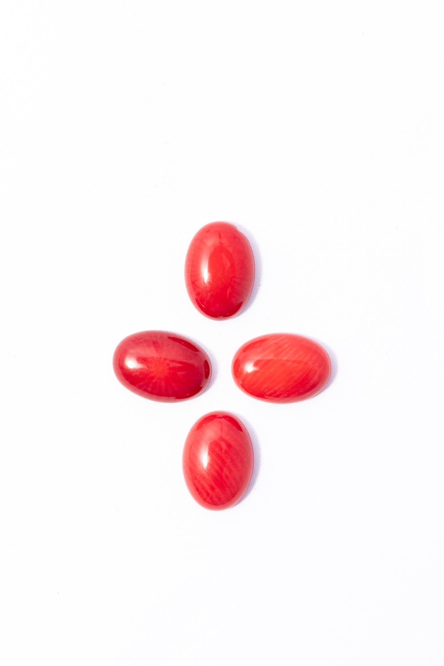 Cabujón de Coral Oval