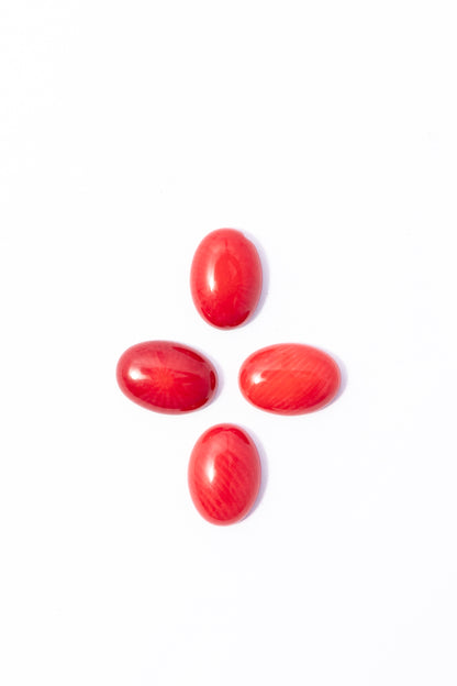 Cabujón de Coral Oval