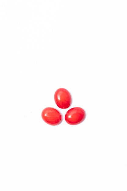 Cabujón de Coral Oval