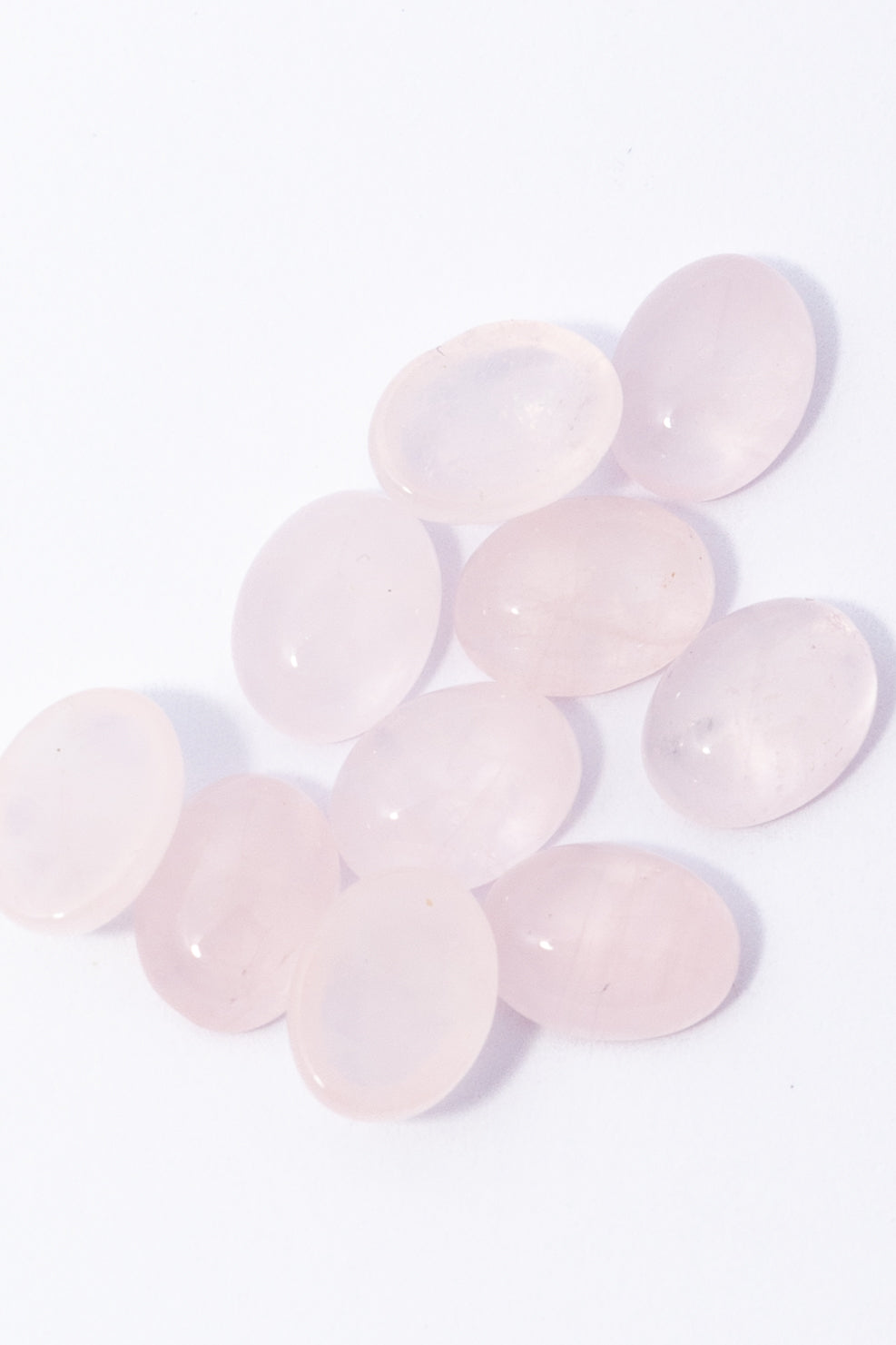 Cabujón de Cuarzo Rosa Oval