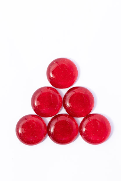 Cabujón de Jade Rojo