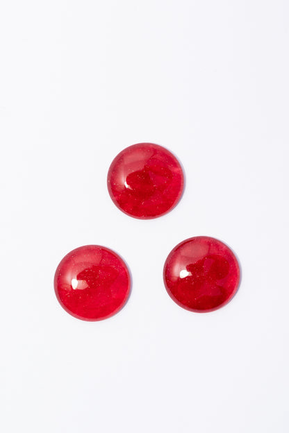 Cabujón de Jade Rojo