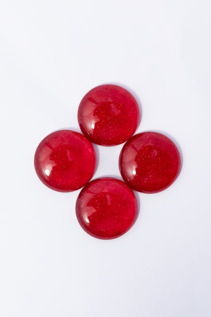 Cabujón de Jade Rojo