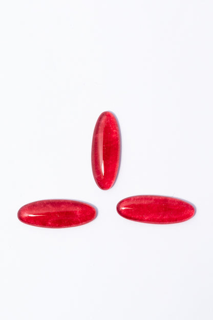 Cabujón de Jade Rojo
