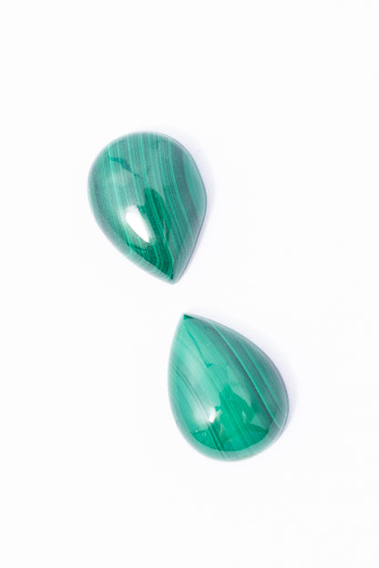 Cabujón de Malaquita Gota