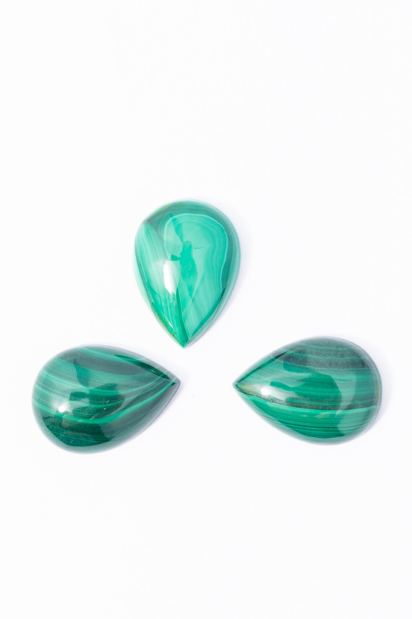 Cabujón de Malaquita Gota
