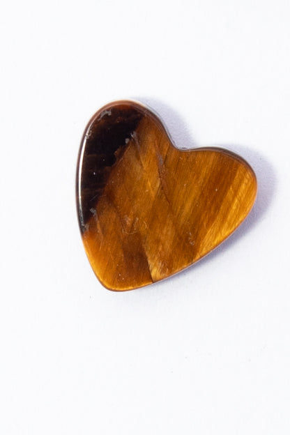 Cabujón de Ojo de Tigre Corazón