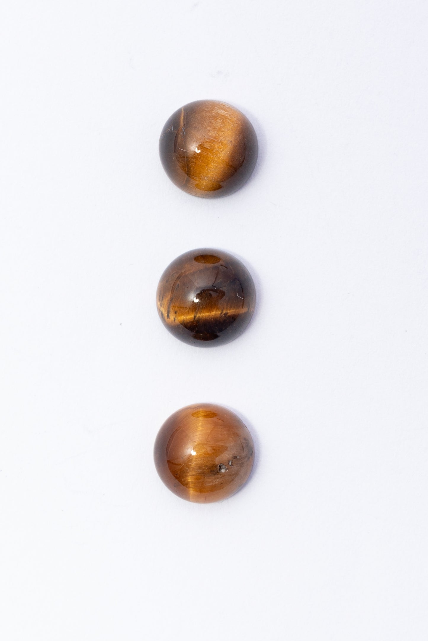Cabujón de Ojo de Tigre Redondo