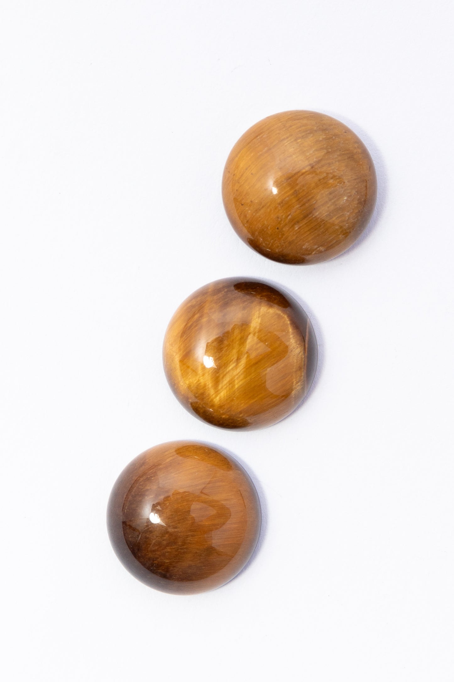 Cabujón de Ojo de Tigre Redondo