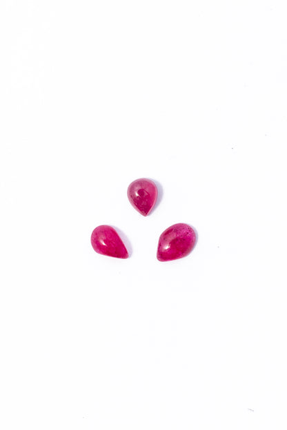 Cabujón de Rubi Gota Irregular