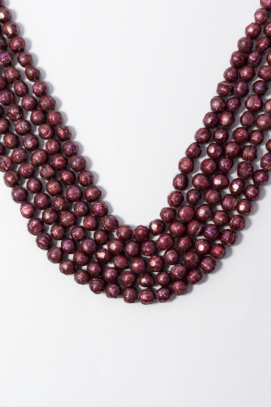 Hilo de Perla Papa Facetada