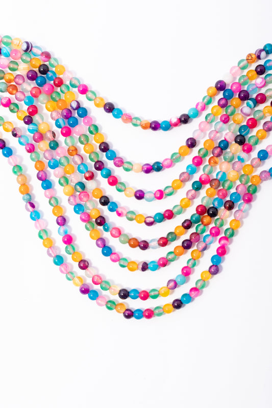 Hilo de Agata Bola Multicolor
