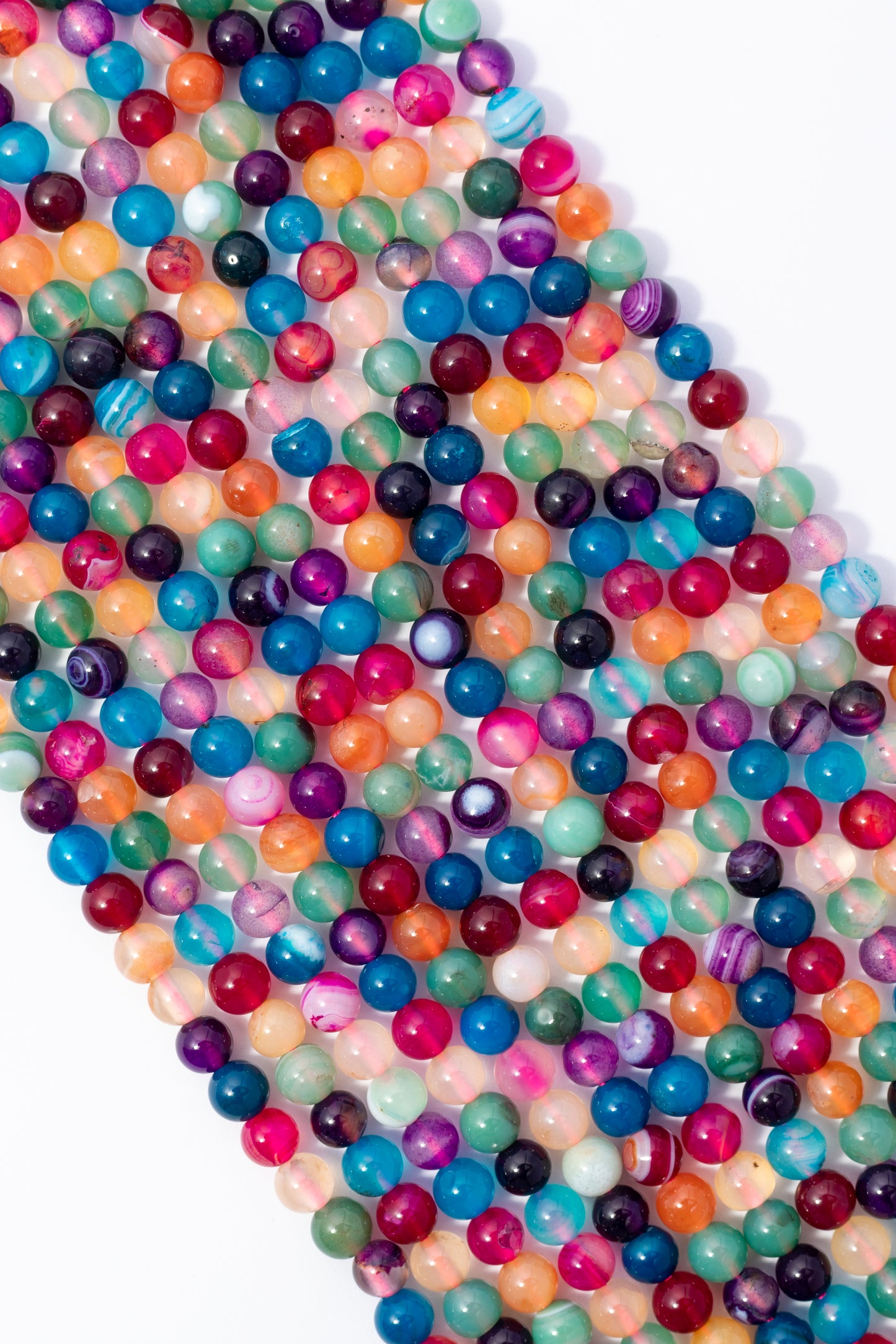 Hilo de Ágata Bola Multicolor